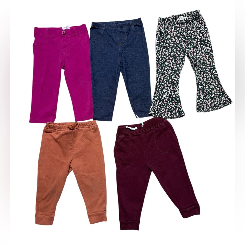 Toddler Baby Girl Leggings Pants Bundle Lot | 18M | Garanimals and more